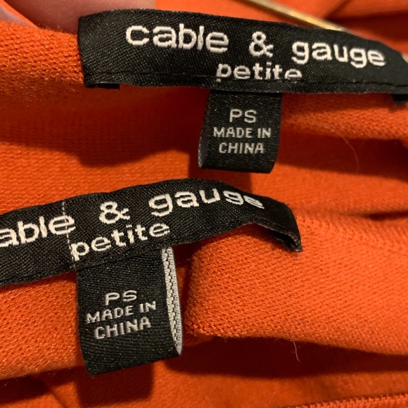 Cable and Gauge sweater set, EUC, SP - Picture 5 of 7